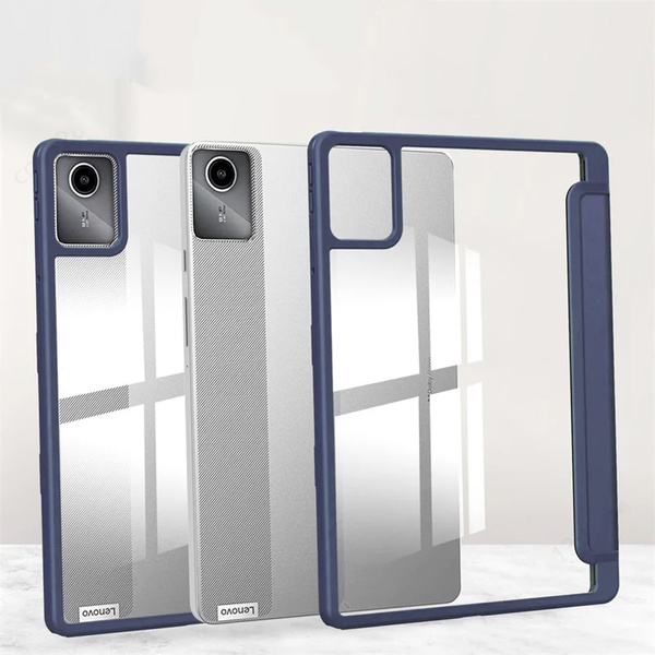 Etui Crystal case do Lenovo Tab M11 10.95 11 / 11 TB330, granatowe - ochronne z podstawką