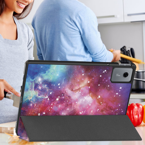 Etui Graficzne do Lenovo Idea Tab 11 z klapką - ochronne z podstawką