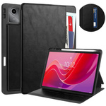 Etui skórzane z kieszeniami do Lenovo Tab M11 TB330FU 10.95" (Czarne)