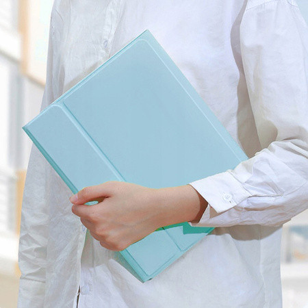 Etui pokrowiec z klawiaturą magnetyczną Bluetooth do Lenovo Tab P12 TB-370, niebieskie