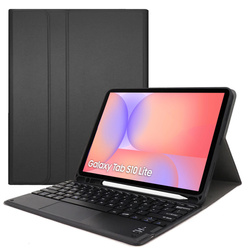 Etui z klawiaturą Bluetooth do Samsung Galaxy Tab S7 / S8 / S9 / S9FE / S10FE / S10 Lite, czarne - ochronne