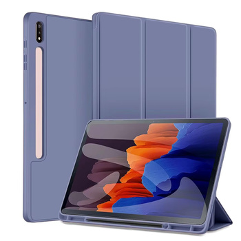 Etui Smart z uchwytem na rysik do Samsung Galaxy Tab S9 / S9 S10, fioletowe - ochronne z podstawką