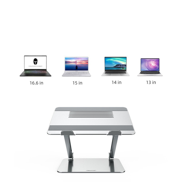 Podstawka do laptopa Nillkin ProDesk uchwyt stojak na biurko max 12 5, srebrna
