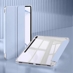 Etui Clear Pencil do Galaxy Tab S10 FE / S9 FE / S9 z miejscem na rysik - niebieskie