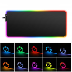 Podkładka pod myszkę mysz podświetlana 80x30 LED na biurko XXL mata Kosmos