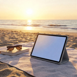 Etui do Redmi Pad 2 Pro 12.1 2025 z klapką i podstawką - szare