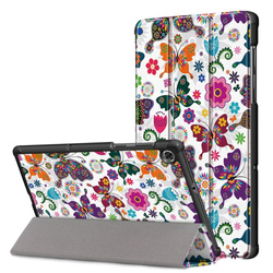 Etui Smart Graficzne Case do Lenovo Tab M10 FHD, Butterfly - ochronne z podstawką, dostęp do portów i przycisków