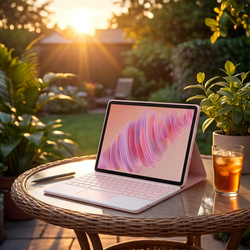 Etui z klawiaturą do Lenovo Tab Plus 11.5 - ochronne z podstawką, dostęp do portów i przycisków