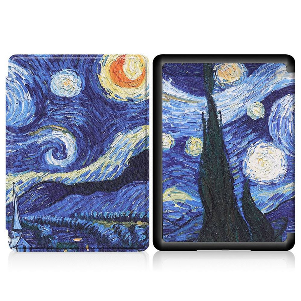 Etui graficzne Smart Case do Kindle Paperwhite 4, Starry Sky - ochronne z podstawką, dostęp do portów i przycisków