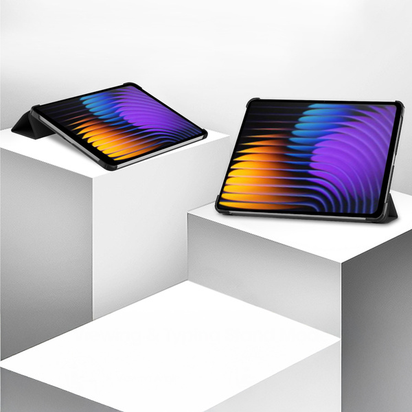Etui Smart do Xiaomi Pad 7 / Pad 7 Pro 11 / Xiaomi Pad 7 Pro, czarne - ochronne z podstawką