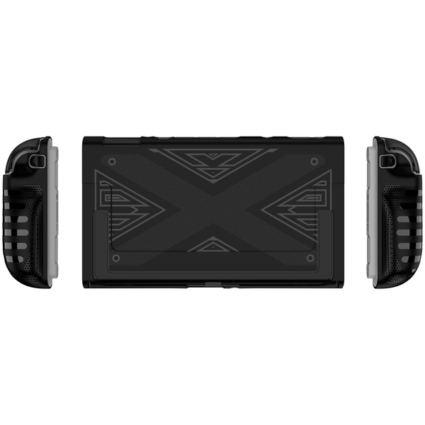Etui do Nintendo Switch 2 2025 silikonowe Kickstand 3-częściowe, czarne - ochronne z podstawką