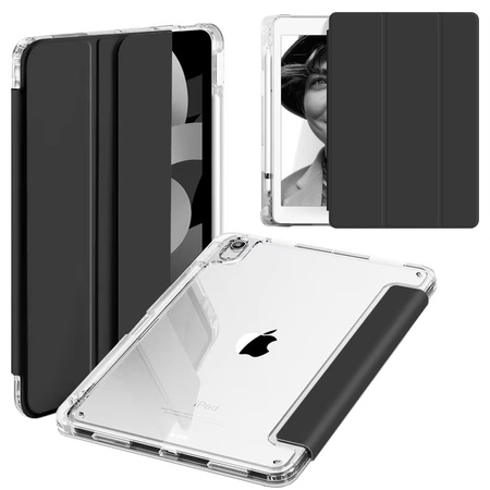 Etui Hard Crystal z uchwytem na rysik do Apple iPad 10.9 10 GEN 2022 / iPad 11 A16 11GEN 2025 - Black