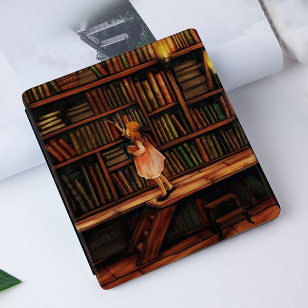 Etui Smart graficzne wzory do Kindle Oasis 2 / 3 - ochronne z podstawką, dostęp do portów i przycisków