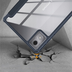 Etui z klapką Clear do Lenovo Tab K11 Plus 11.45 / Lenovo K11 Plus, granatowe - ochronne z podstawką