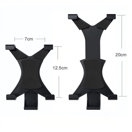 Uchwyt do tabletu do tripoda Strado – uniwersalny uchwyt z gwintem 1/4" kompatybilny z iPad Galaxy Tab statywami i urządzeniami od 7 do 25 cm szerokości
