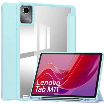 Etui Crystal case do Lenovo Tab M11 10.95 11 / 11 TB330, niebieskie - ochronne z podstawką