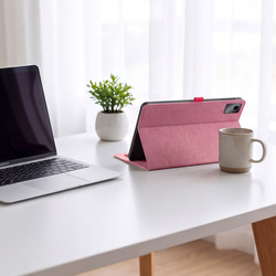 Etui Slim do Lenovo Idea Tab 11" TB336FU TB336ZU ZAFR0378PL z klapką - różowe