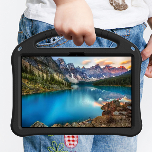 Etui FunColor do Lenovo Idea Tab 11, czarne - ochronne z podstawką, dostęp do portów i przycisków