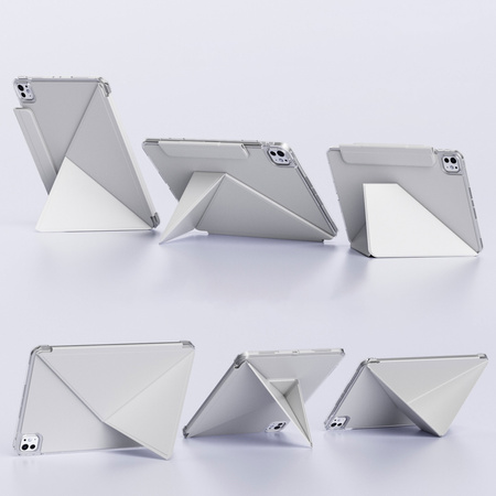 Etui ORIGAMI do Apple iPad Air 11 M3 2025/ Air 11 M2 2024 GEN 7 6 podstawka, białe