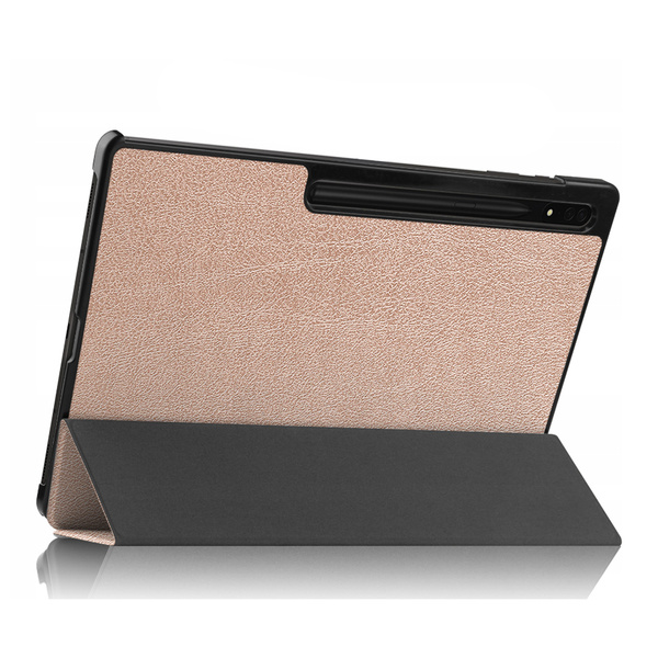 Etui Smart do Galaxy Tab S9 Ultra / S10 Ultra 14.6 X910 X916 X926, różowe złoto - ochronne z podstawką