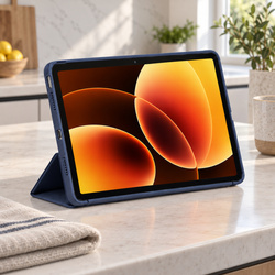 Etui Smart do Xiaomi Pad 7 / 7 PRO / Pad 8 / 8 PRO / Pad 9 z klapką i podstawką - granatowe