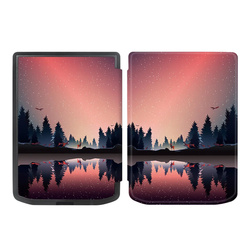 Etui Graficzne Tpu do PocketBook Verse Pro 629 634, Night lake - ochronne z podstawką