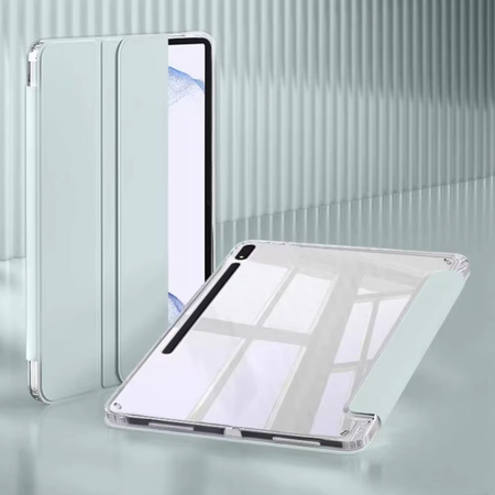 Etui Clear Pencil do Galaxy Tab TAB S9 FE 10.9 SM-X510 SM-X516 / S10 FE, zielone
