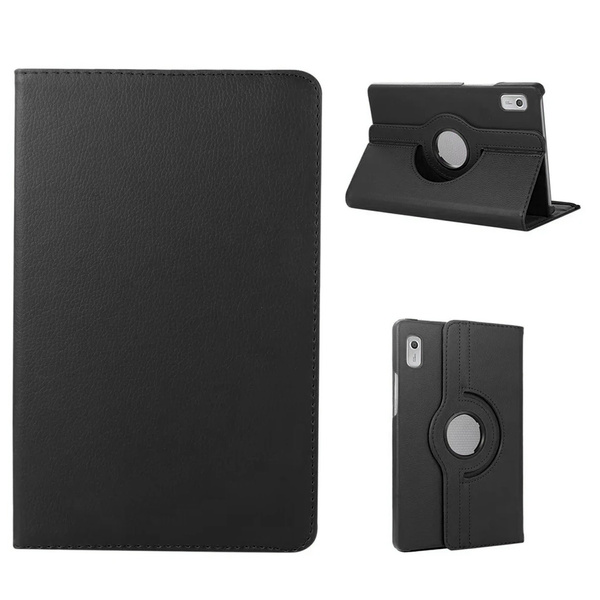 Etui do Lenovo Tab M9 2023 / Tab M9 2023 TB310, czarne - ochronne z podstawką, dostęp do portów i przycisków
