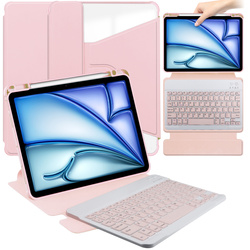 Etui klawiatura 360 iPad Air 13 2025/2024 - różowe