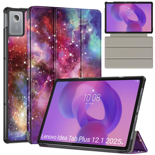 Etui do Lenovo Idea Tab Plus 12.1 2025 - ochronne z podstawką, dostęp do portów i przycisków