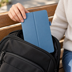 Etui Slim z klapką do Galaxy Tab A11 X135/ X133 A9 SM-X115/ X110 - niebieskie