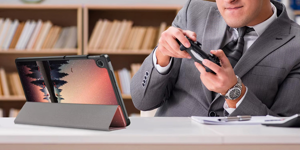 Etui Graficzne do Lenovo Tab 10.1 2025 z klapką - ochronne z podstawką