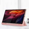 Etui z klapką Clear do Lenovo Tab K11 Plus 11.45 / Lenovo K11 Plus, różowe - ochronne z podstawką
