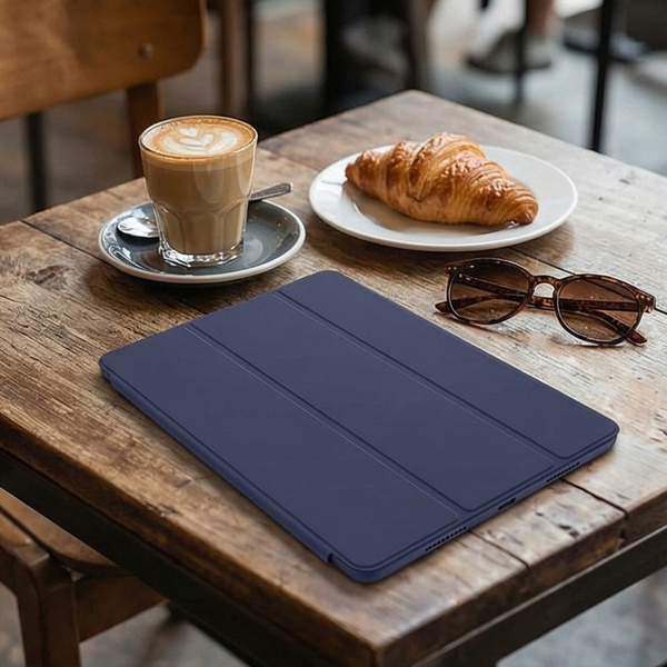 Etui Smart do iPad 10.9 2022 Gen. 10 / iPad 11 2025 A16 Gen. 11 z klapką, granatowe - ochronne z podstawką
