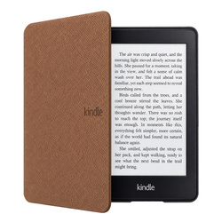 Etui Slim Case do Amazon Kindle Paperwhite 4, brązowe - ochronne z podstawką, dostęp do portów i przycisków
