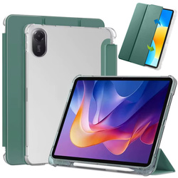 Etui do Xiaomi Redmi Pad 2 11 2025 - przezroczyste z miejscem na rysik i podstawką, zielone