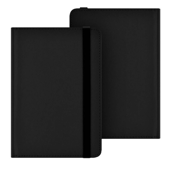 Etui Skórzane z uchwytem do Kindle 11 / 10 Paperwhite 1 / Kindle 2 / Kindle 3, czarne - ochronne z podstawką