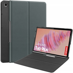 Etui Smart Case do Lenovo Tab Plus, ciemnozielone - ochronne z podstawką