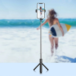 Selfie Stick mały składany statyw tripod teleskop z pilotem BL wyzwalacz - lekki i poręczny