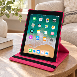 Etui obrotowe do Apple iPad Air/ Air 2 9.7" 2017/2018 gen 5/6 - różowe
