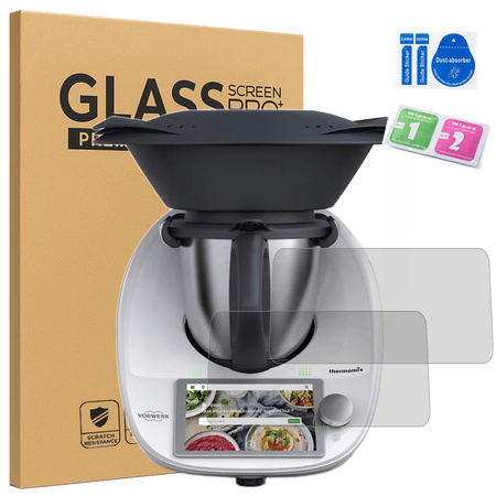 Szkło hartowane do Thermomix TM6 ochronne szybka na wyświetlacz 9H zestaw