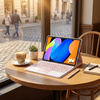 Etui z klawiaturą do Lenovo Idea Tab 11 2025, różowe - ochronne z podstawką