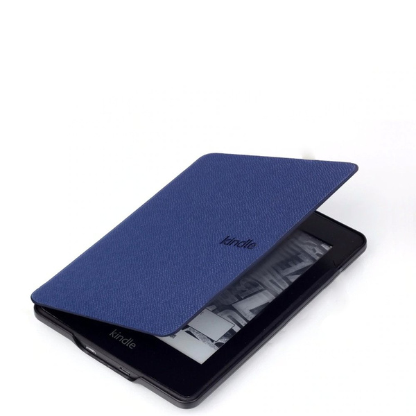 Etui Slim cover do Kindle Paperwhite 4, czarne - ochronne z podstawką, dostęp do portów i przycisków