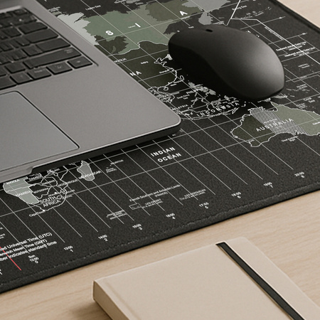 Duża podkładka pod myszkę laptop Gamingowa mata na biurko 90x40 XXL, czarna