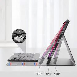 Etui z klawiaturą Bluetooth do Lenovo Idea Tab Plus 12.1 / Idea Tab Plus 12.1 2025, czarne - ochronne z podstawką