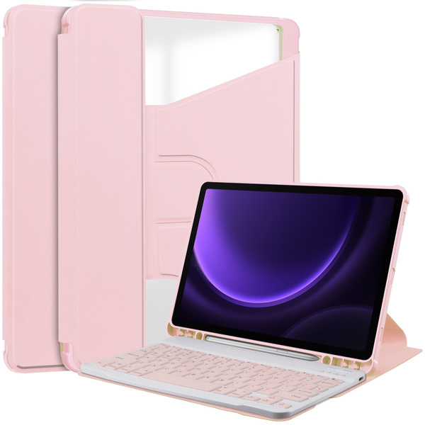 Etui 360 i KLAWIATURA do Samsung Galaxy Tab S9, S9 FE, S10 FE 10.9 na Rysik