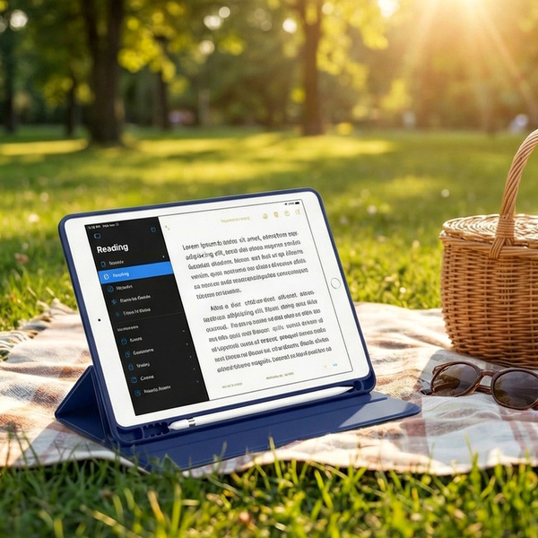 Etui Smart case do Apple iPad Mini 4 5 2015 / 2019 z klapką wake up sleep / Apple iPad Mini 4 / Apple iPad Mini 5, granatowe - ochronne