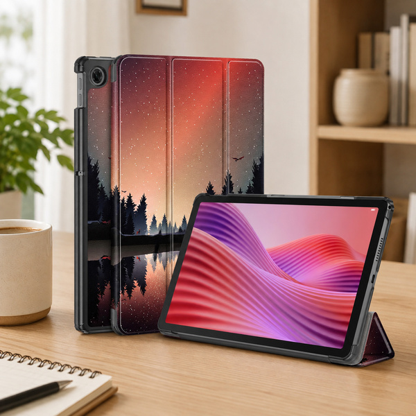 Etui Graficzne do Lenovo Tab 10.1 2025 z klapką - ochronne z podstawką