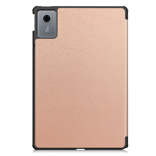 Etui Smart do Lenovo Idea Tab 11 2025 z klapką, złote - ochronne z podstawką