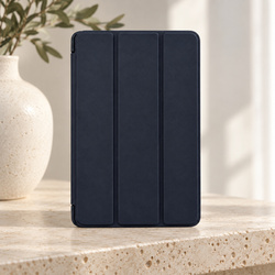 Etui Smart do Galaxy Tab A11 X135/X133 A9 SM-X115/SM-X110 z klapką - granatowe